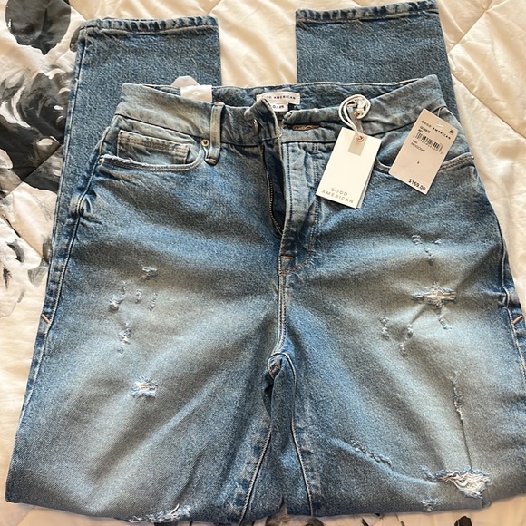 NWT Good American Classic high rise jeans - Picture 2 of 4